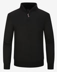 Quarter-zip sweater - Black
