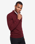 Quarter-zip sweater - Burgundy