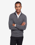 Quarter-zip sweater - Charcoal