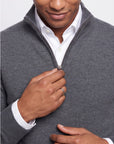 Quarter-zip sweater - Charcoal
