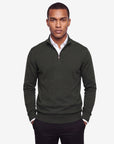 Quarter-zip sweater - Hunter Green