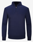 Quarter-zip sweater - Royal Blue