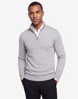Quarter-zip sweater - Silver