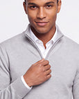 Quarter-zip sweater - Silver