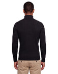 Ribbed Turtleneck - Black