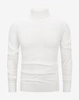 Ribbed Turtleneck - White