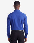 Stretch Must Have Solid Dress Shirt - Blue