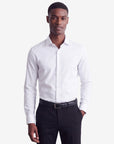 Stretch Must Have Solid Dress Shirt - White