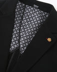Waffle Textured Blazer - Black