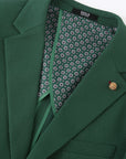 Waffle Textured Blazer - Green