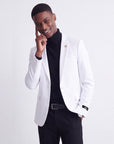 Sateen Blazer - White