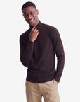 Solid Turtleneck - Brown