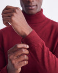 Solid Turtleneck - Burgundy