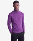 Solid Turtleneck - Eggplant