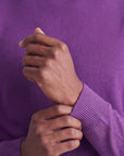 Solid Turtleneck - Eggplant