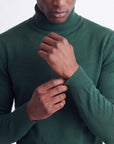 Solid Turtleneck - Hunter Green