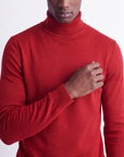 Solid Turtleneck - Red