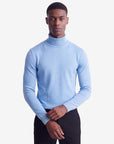 Solid Turtleneck - Sky Blue
