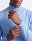 Solid Turtleneck - Sky Blue
