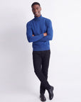 Solid Turtleneck - Stone Blue