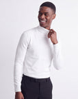 Solid Turtleneck - White