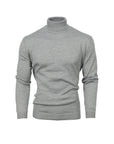 Solid Turtleneck - Silver