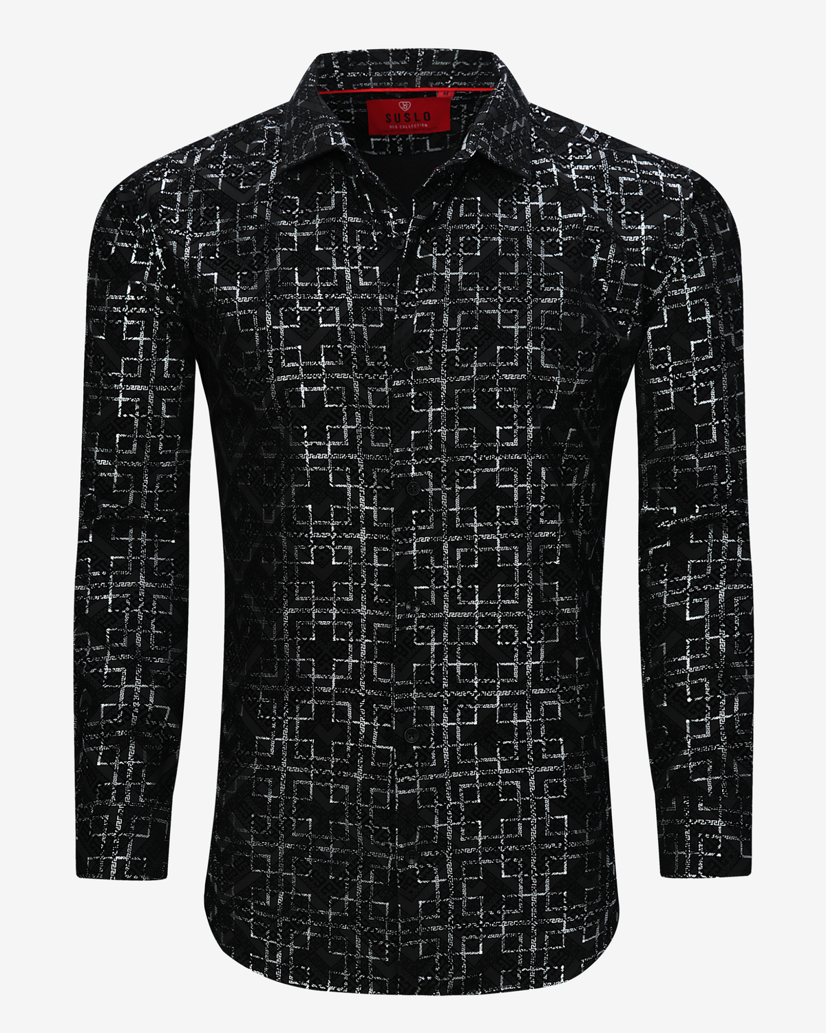 Geometric Print Dress Shirt