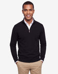 Quarter-zip sweater - Black