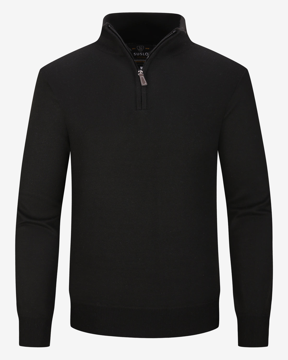 Quarter-zip sweater - Black