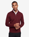 Quarter-zip sweater - Burgundy