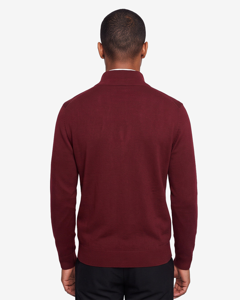 Quarter-zip sweater - Burgundy
