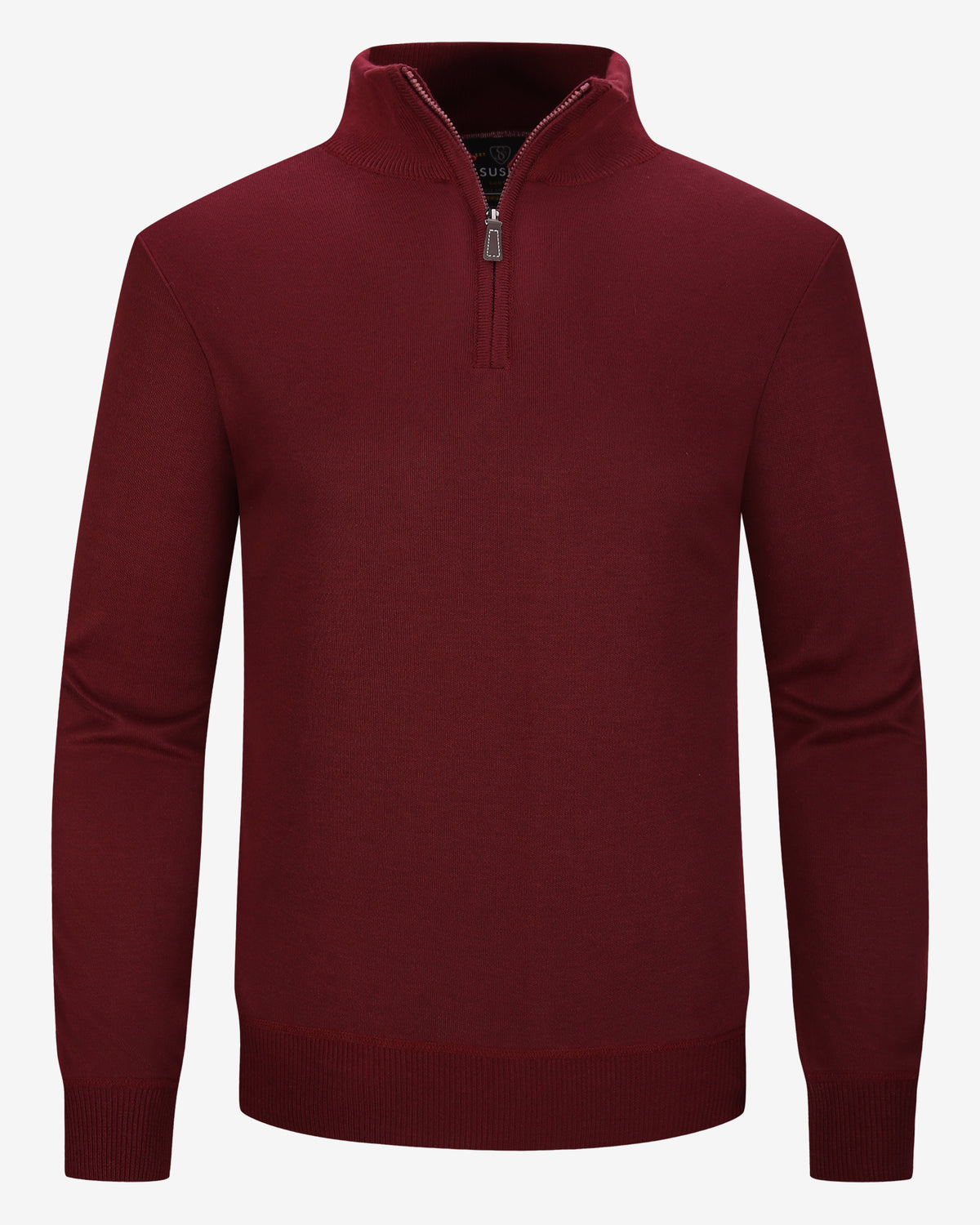 Quarter-zip sweater - Burgundy