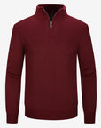 Quarter-zip sweater - Burgundy