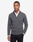 Quarter-zip sweater - Charcoal