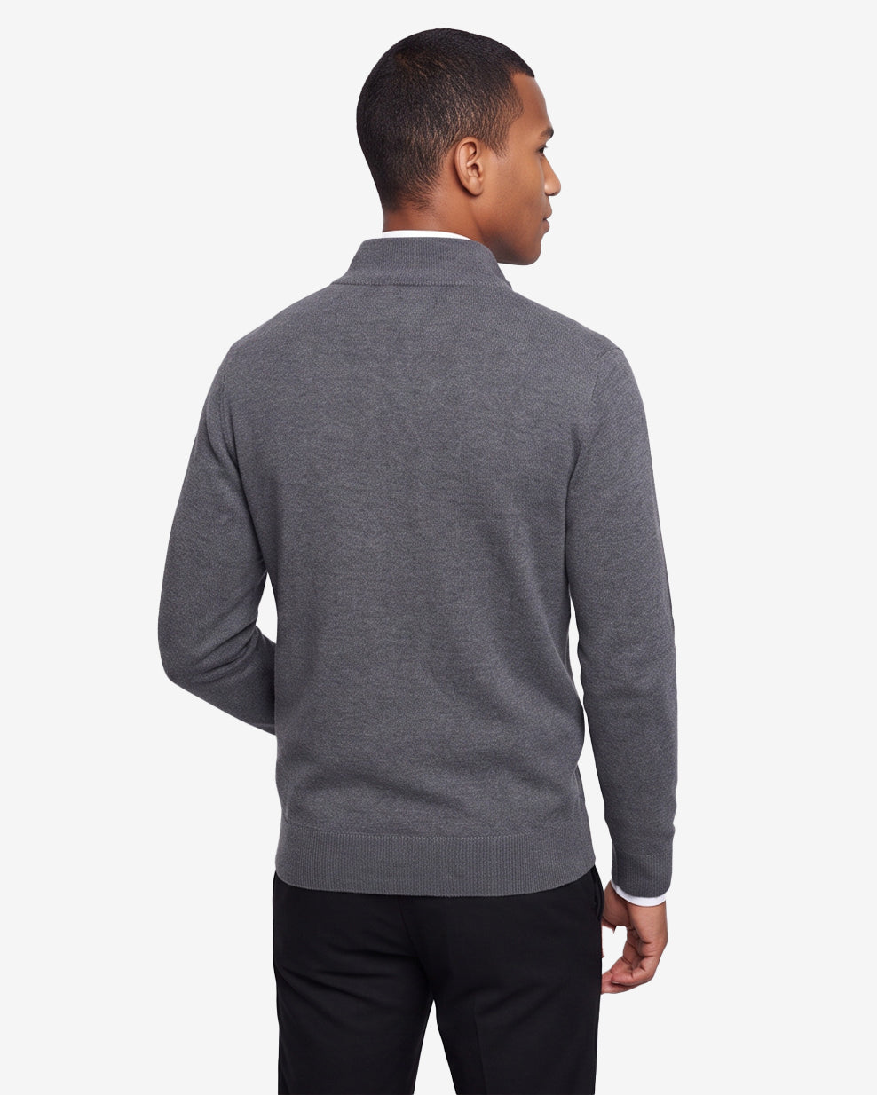 Quarter-zip sweater - Charcoal