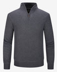 Quarter-zip sweater - Charcoal