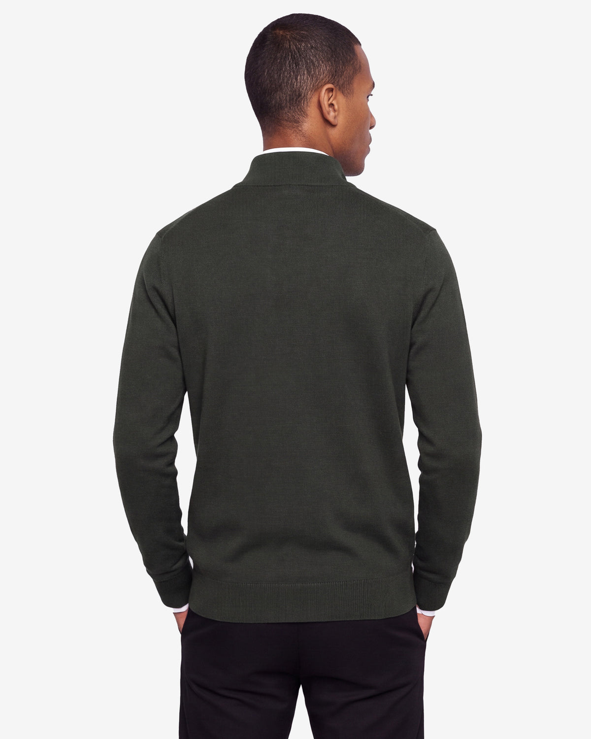 Quarter-zip sweater - Hunter Green