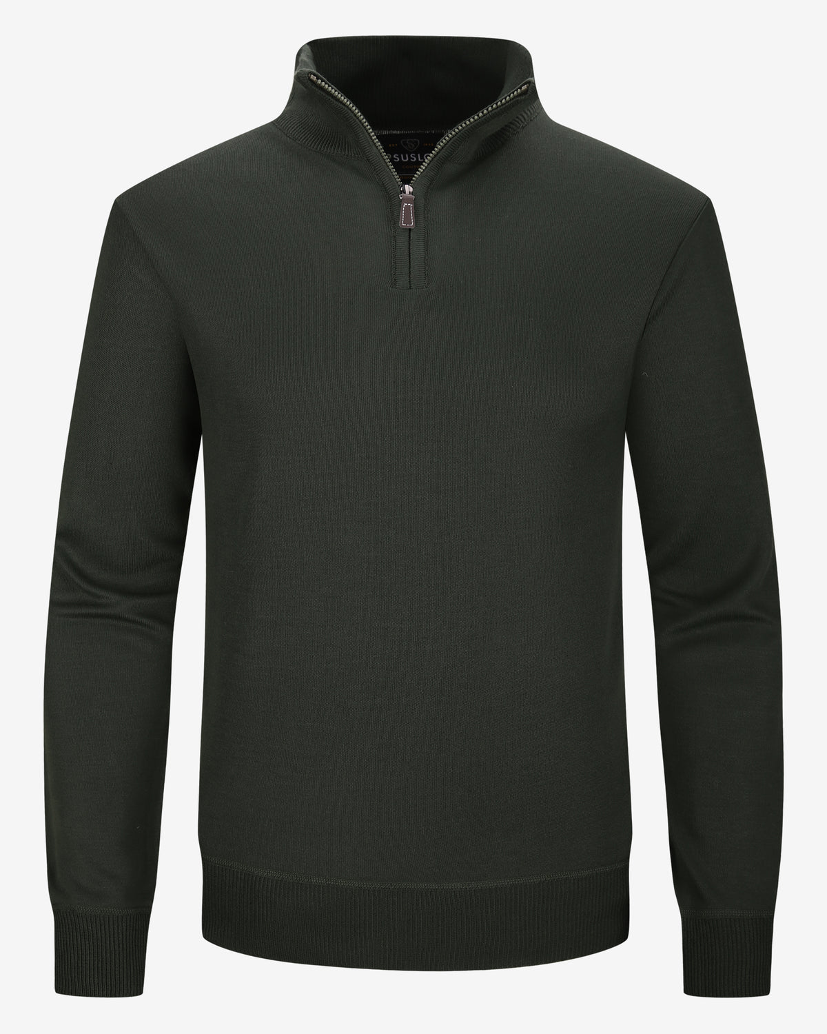 Quarter-zip sweater - Hunter Green