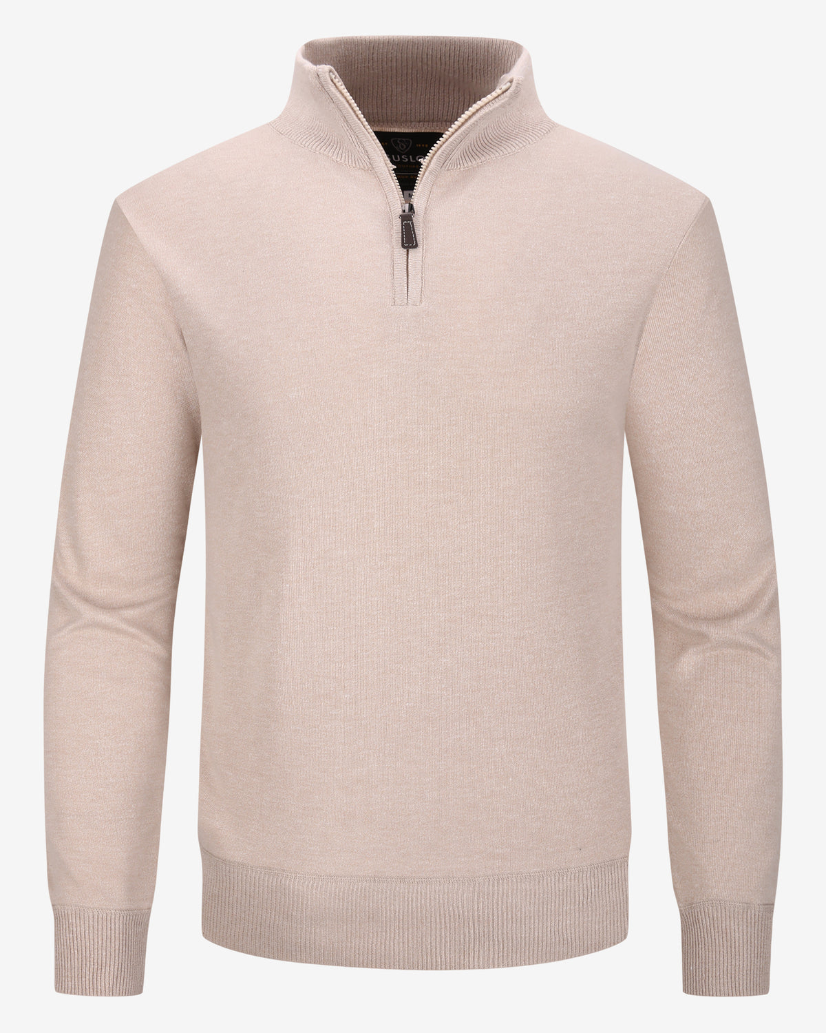 Quarter-zip sweater - Khaki