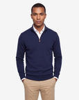 Quarter-zip sweater - Royal Blue