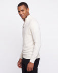 Quarter-zip sweater - White