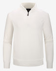 Quarter-zip sweater - White