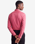 Stretch Must Have Solid Dress Shirt - Dusty Rose