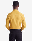 Stretch Must Have Solid Dress Shirt - Gold