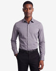 Stretch Must Have Solid Dress Shirt - Grey