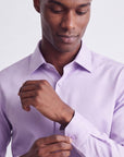 Stretch Must Have Solid Dress Shirt - Lilac