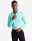 Stretch Must Have Solid Dress Shirt - Mint