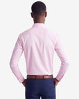 Stretch Must Have Solid Dress Shirt - Pink