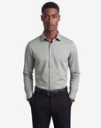 Stretch Must Have Solid Dress Shirt - Sage