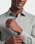 Stretch Must Have Solid Dress Shirt - Sage